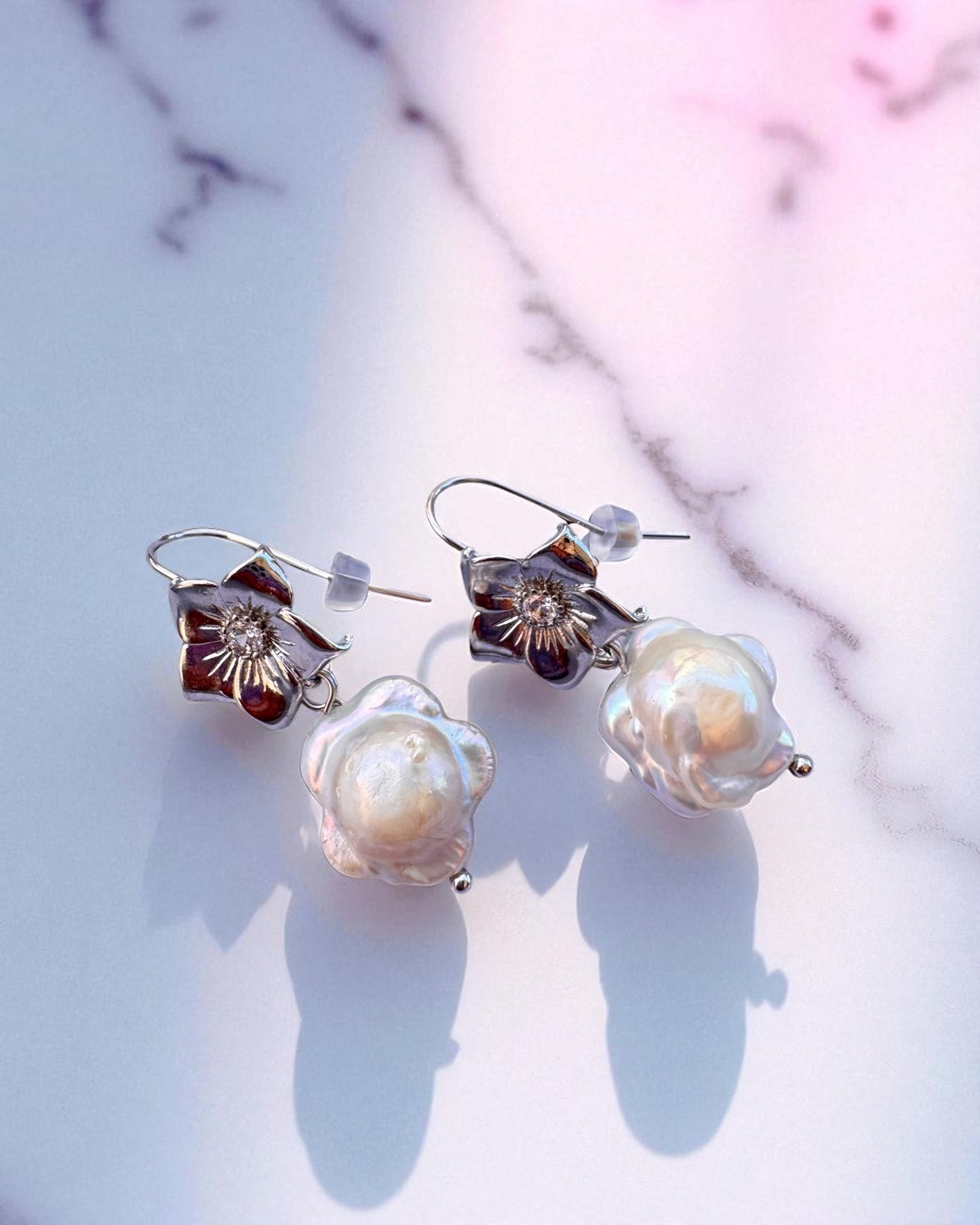 Floral Pearl Earrings