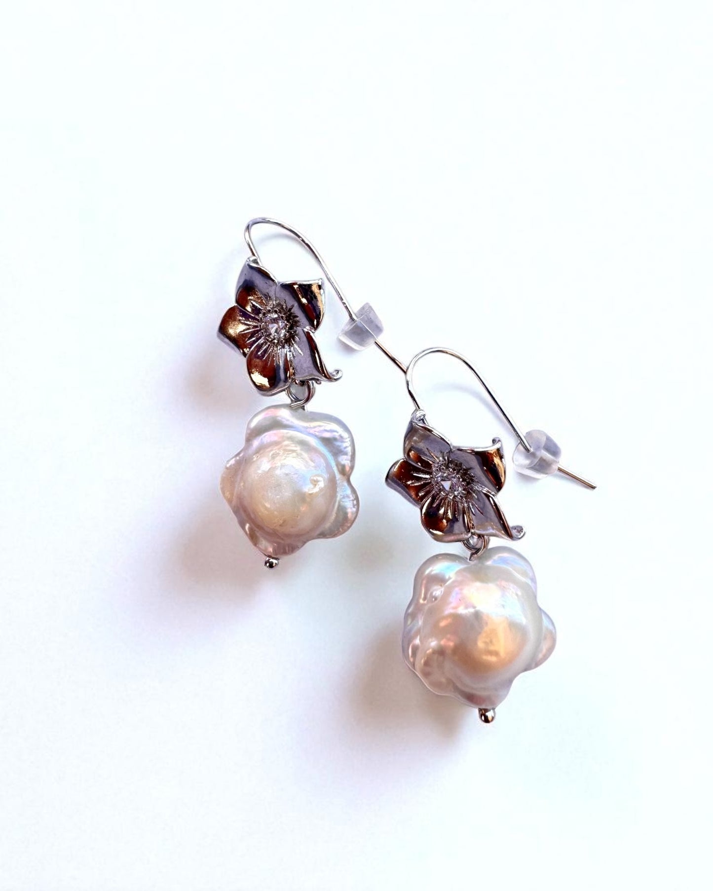 Floral Pearl Earrings
