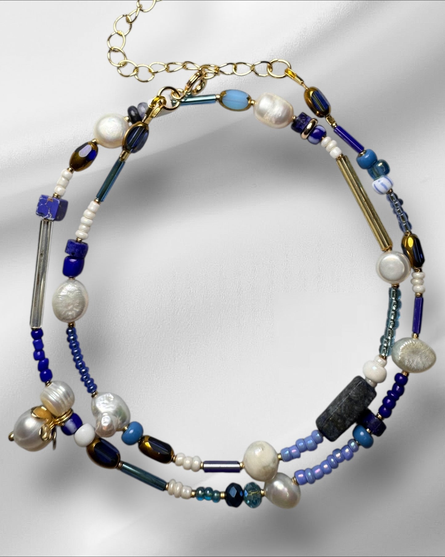 Pearl azure Choker