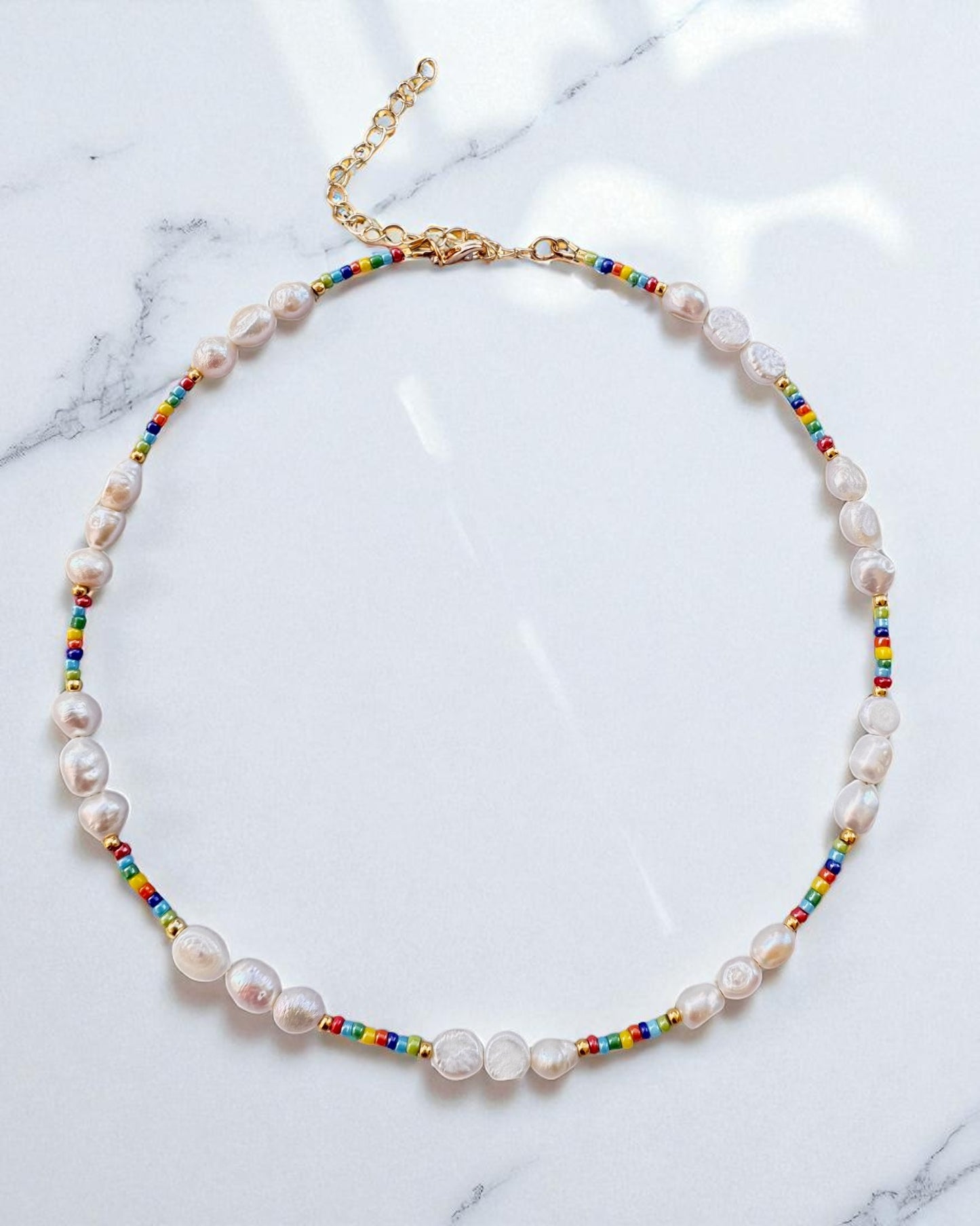 Pearl Pop Rainbow Necklace