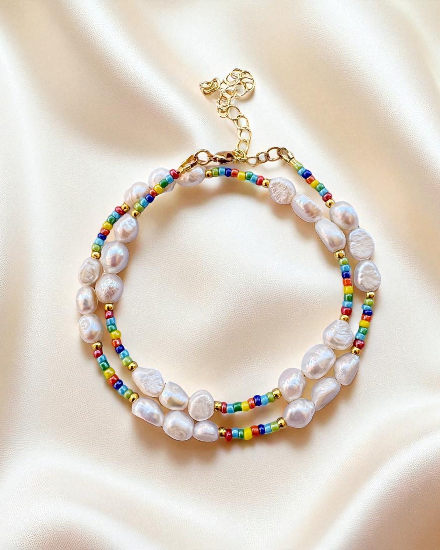 Pearl Pop Rainbow Necklace