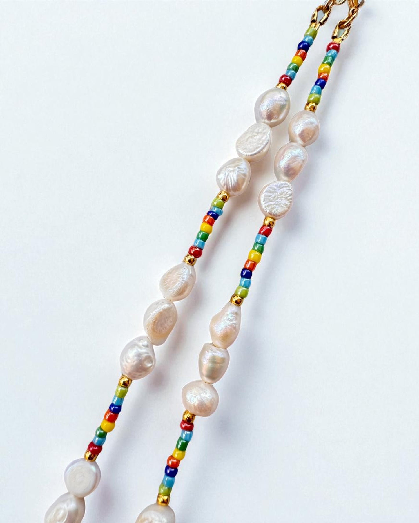 Pearl Pop Rainbow Necklace