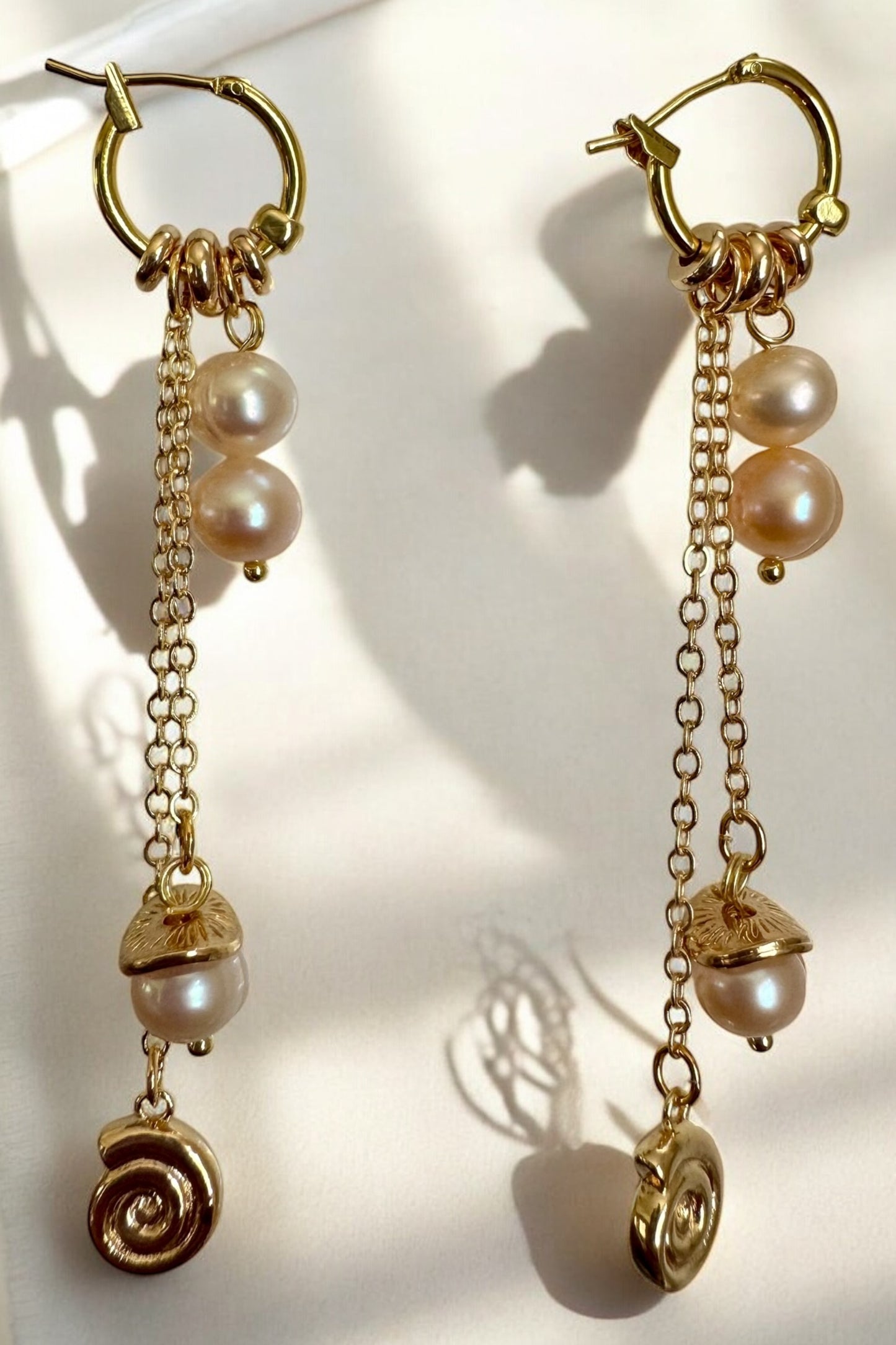 Charmed Pink Pearl Dangles