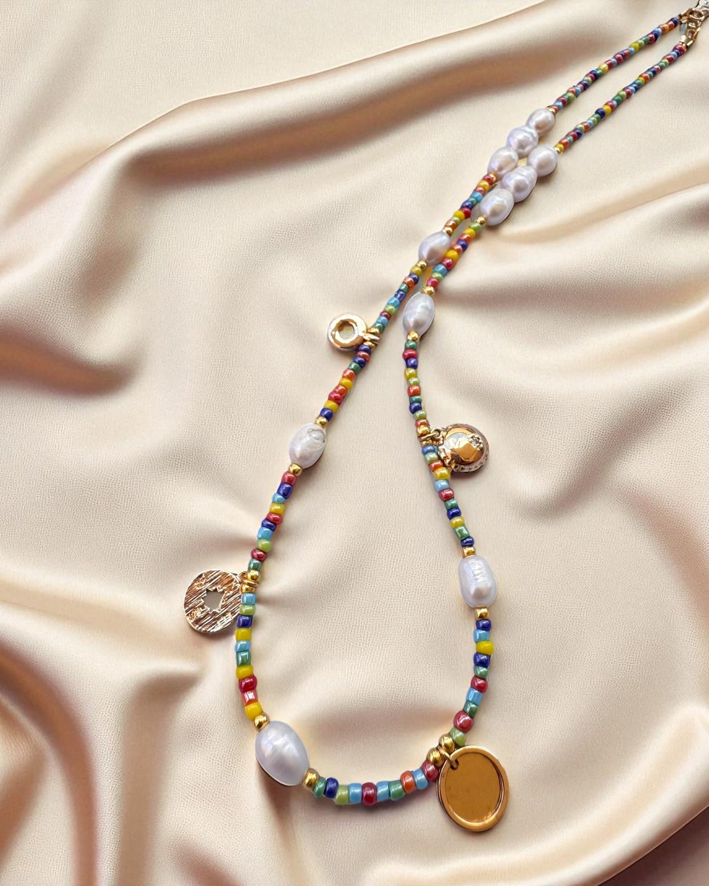 Pearl Pop Charm Necklace
