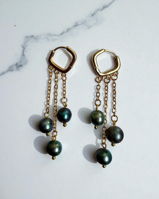 Black Tahitian Dangles