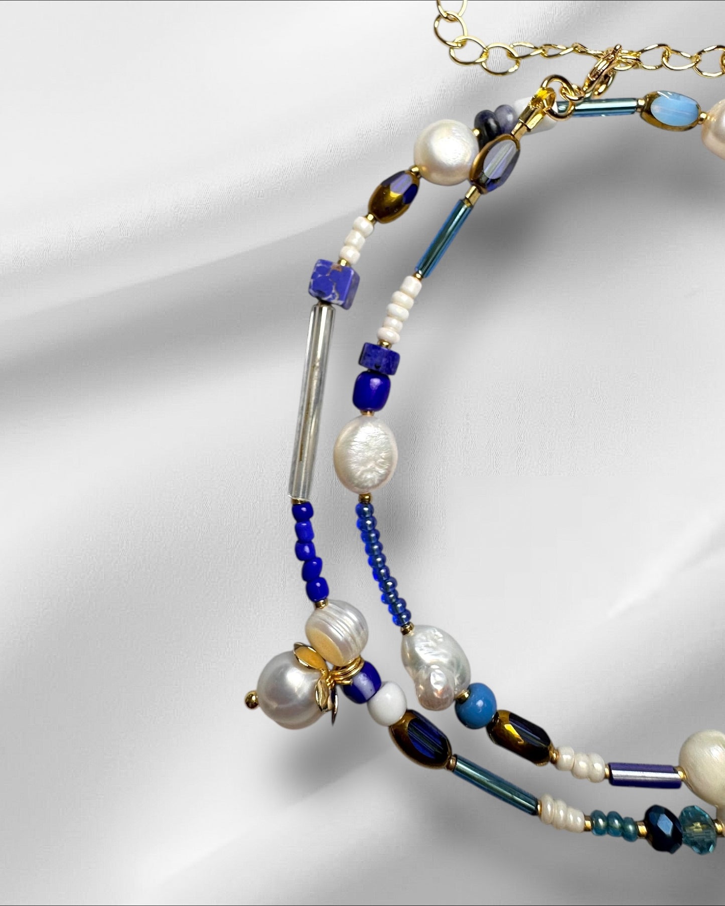 Pearl azure Choker