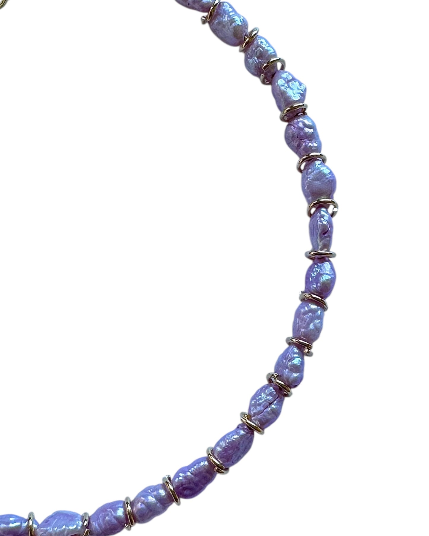 Pastel Purple Japanese Vintage Mini Pearls Bracelet