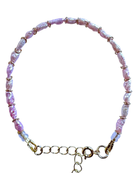 Light Pink Japanese Vintage Mini Pearls Bracelet