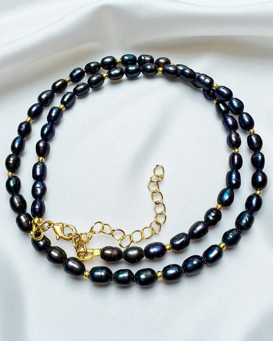 Black Tahitian Pearls Necklace