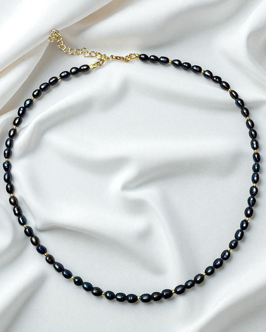 Black Tahitian Pearls Necklace