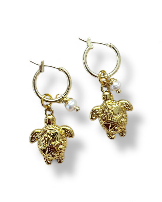 Honu Hoop Earrings